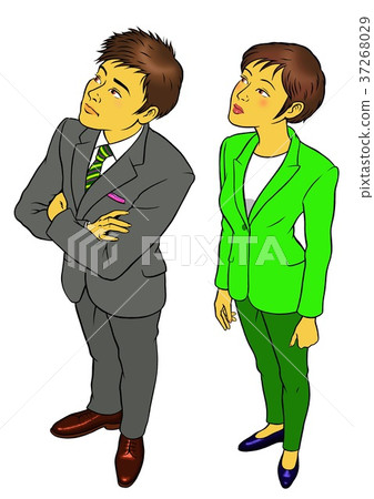 A businessman looking up 37268029