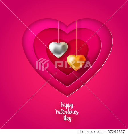 Heart frame with bijouterie 37269857