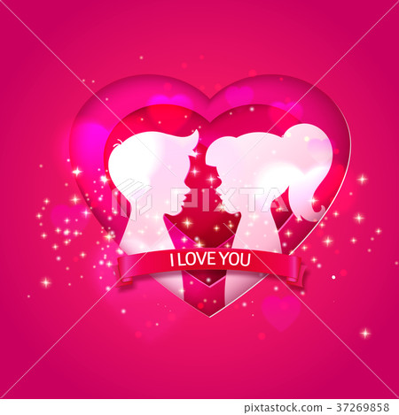 Be my valentine paper card 37269858