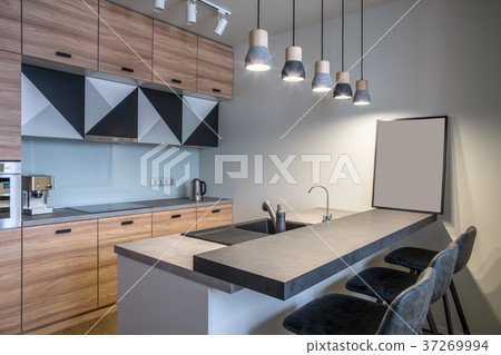 Stylish kitchen in modern style 37269994