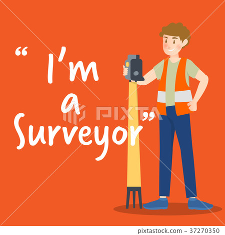 Surveyor character with high technology device Surveyor character with high technology device 37270350