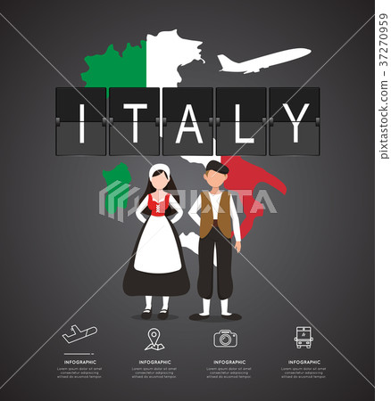 Traveling to Italy with map of infographic Traveling to Italy with map of infographic 37270959