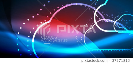 Vector cloud computing, storage concept Vector cloud computing, storage concept 37271813
