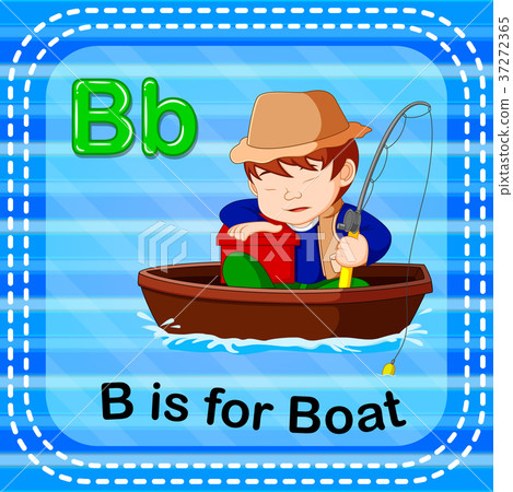 Flashcard letter B is for boat - Stock Illustration [37272365] - PIXTA