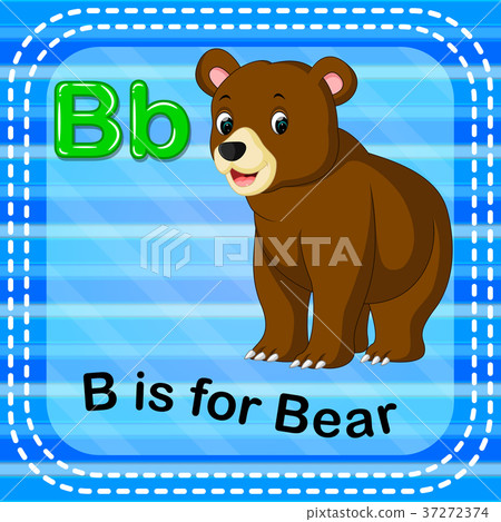 Flashcard Letter B Is For Bear - Stock Illustration [37272374] - PIXTA