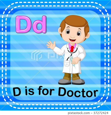 Flashcard Letter D Is For Doctor - 스톡일러스트 [37272424] - PIXTA