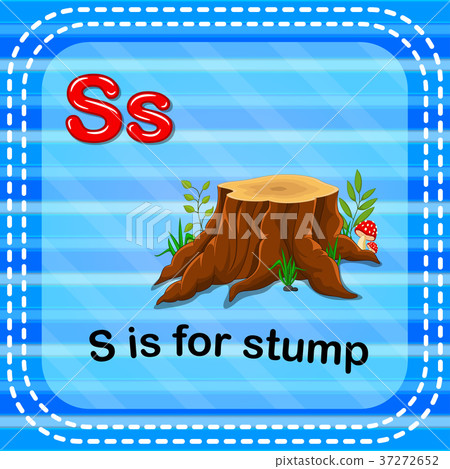Flashcard letter S is for stump Flashcard letter S is for stump 37272652