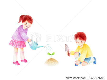 澆水的孩子 澆水的孩子 37272688