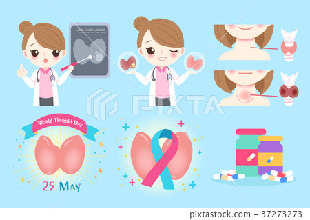 woman with thyroid cancer 37273273