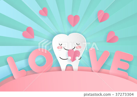 cute cartoon tooth 37273304
