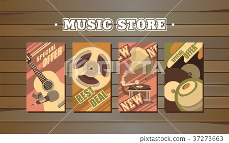 musical retro cards musical retro cards 37273663