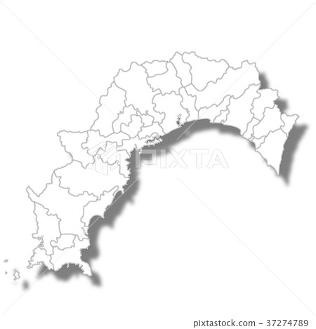 Kochi map white icon - Stock Illustration [37274789] - PIXTA