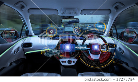 Cockpit of automatic driving car 37275784