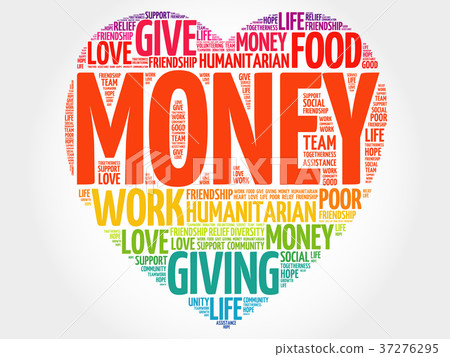 MONEY heart word cloud collage 37276295