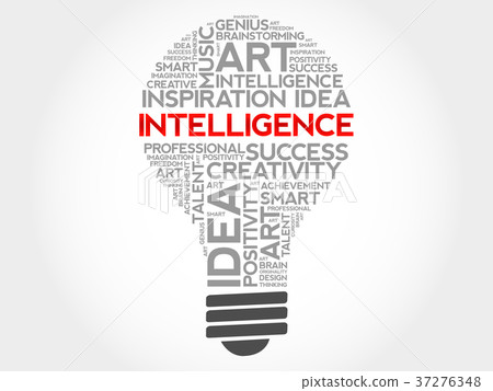 Intelligence bulb word cloud collage Intelligence bulb word cloud collage 37276348