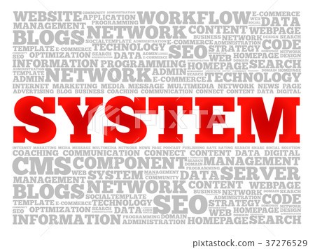 SYSTEM word cloud collage - Stock Illustration [37276529] - PIXTA