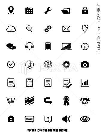 Vector icon set for web design Vector icon set for web design 37279067