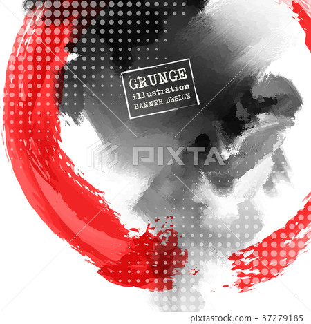 Red And Black Abstract Background With Ink Splats Stock Illustration 37279185 Pixta Black and red abstract wallpaper (56+ images). pixta