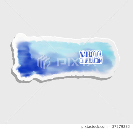 Blue abstract paper banner Blue abstract paper banner 37279283