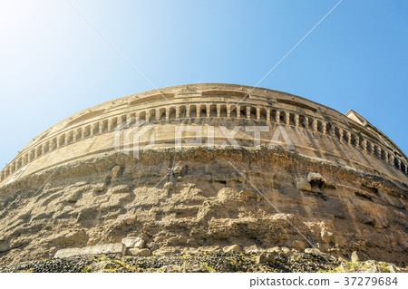 bottom view of Castel Sant Angelo in Rome 37279684