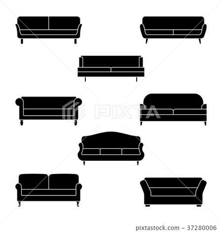 Sofa icon set 37280006