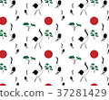 Chinese style landscape painting - crane Seamless vector/crane/Chinese culture 37281429