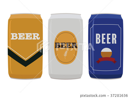 Can beer illustration set - Stock Illustration [37281636] - PIXTA