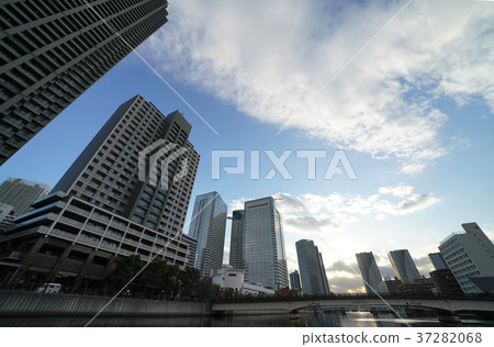 日本的東京都市風景“我看Harumi或Kachidoki地區” 日本的東京都市風景“我看Harumi或Kachidoki地區” 37282068