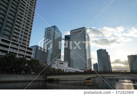 日本的東京都市風景“我看Harumi或Kachidoki地區” 日本的東京都市風景“我看Harumi或Kachidoki地區” 37282069