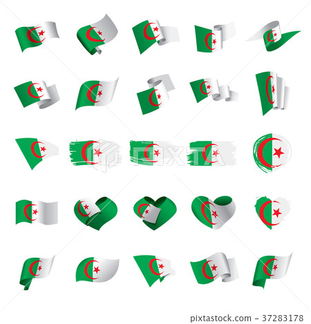 Algeria flag, vector illustration Algeria flag, vector illustration 37283178