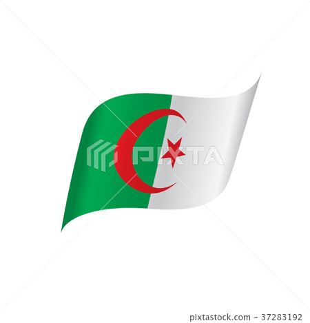 Algeria flag, vector illustration Algeria flag, vector illustration 37283192