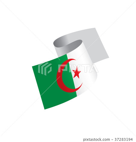 Algeria flag, vector illustration 37283194