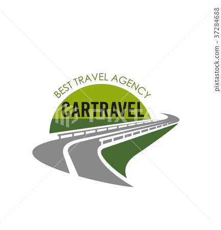 Vector road icon for tourist travel agency 37284688