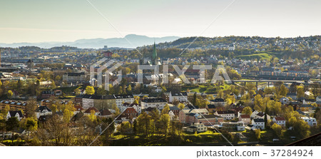 Panorama of Trondheim city, Norway Panorama of Trondheim city, Norway 37284924