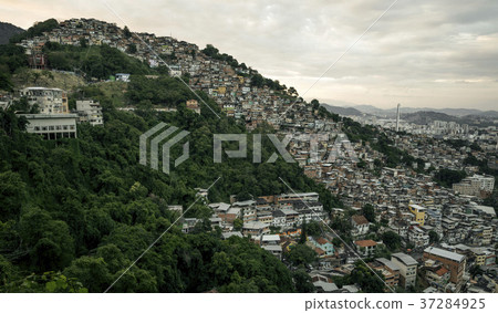 Favela Morro dos Prazeres in Rio de Janeiro Favela Morro dos Prazeres in Rio de Janeiro 37284925