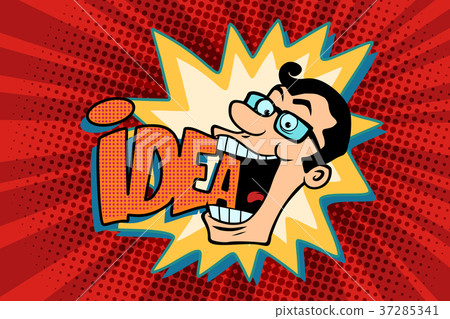 idea and man, the joyful businessman 37285341