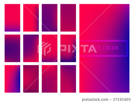 Set of soft color gradients background Set of soft color gradients background 37285805