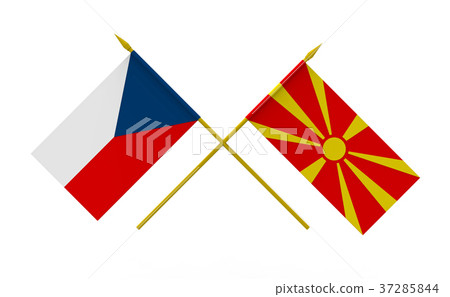 Flags, Czech and Macedonia Flags, Czech and Macedonia 37285844
