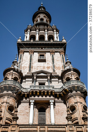 The Giralda, bell tower of the Cathedral  Seville  The Giralda, bell tower of the Cathedral  Seville  37286079