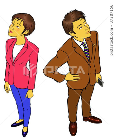 A businessman looking up 37287156