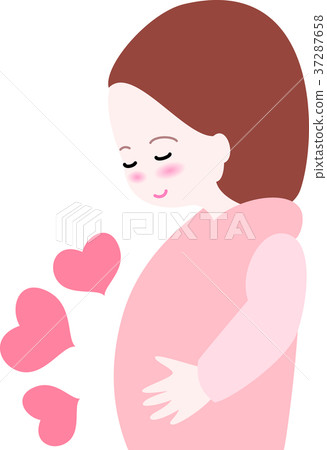 Pregnant woman heart 37287658