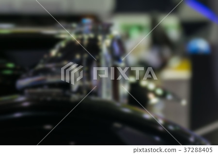 Zoom headlight of classic car in Car show event 37288405