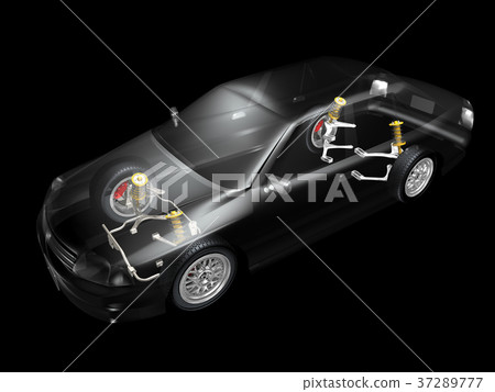 Skeleton car 02 body - Stock Illustration [37289777] - PIXTA