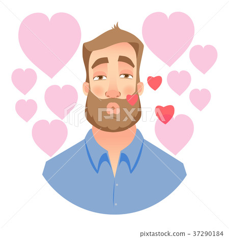 Face of man with beard Face of man with beard 37290184