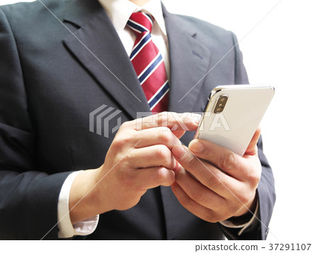 Businessmen with smartphones Businessmen with smartphones 37291107
