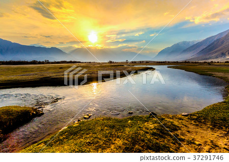 Sunrise at Nubra Valley, Leh Ladakh,India 37291746