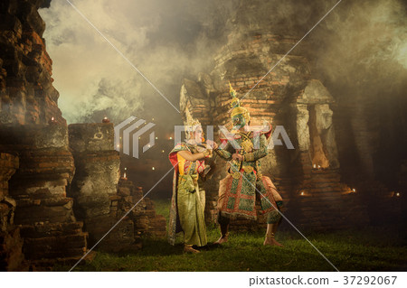 Thailand The art culture of Ramayana story Thailand The art culture of Ramayana story 37292067