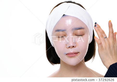 Beauty, skin care, mask pack, 20s, woman Beauty, skin care, mask pack, 20s, woman 37292626