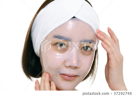 Beauty, skin care, mask pack, 20s, woman Beauty, skin care, mask pack, 20s, woman 37292748