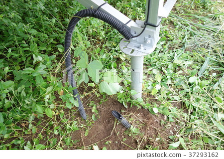 Solar power plant cable cut Solar power plant cable cut 37293162